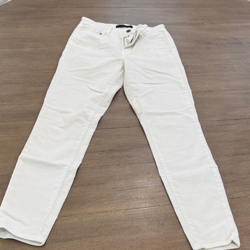 J Brand Ivory Corduroy Trousers